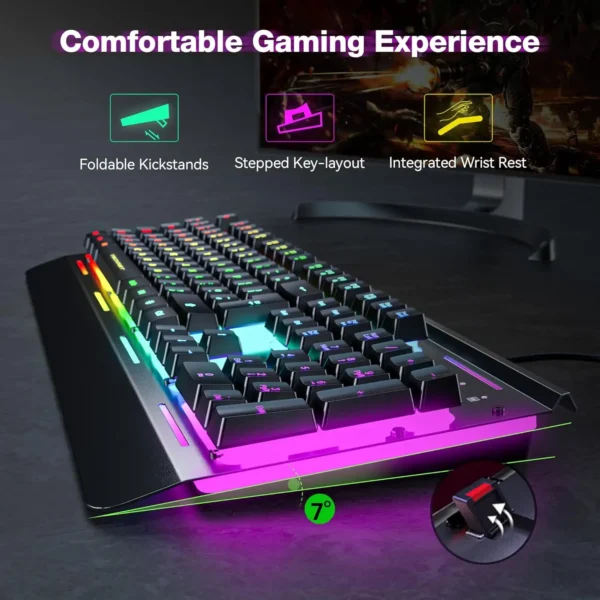 TECKNET TK-KB002 | RGB Backlit Gaming Keyboard