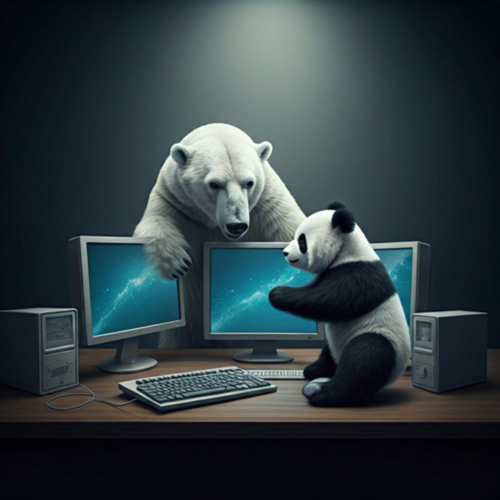 Bear with computers