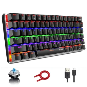 XINMENG RF84 USB Wired 84 Keys Mechanical Gaming Keyboard